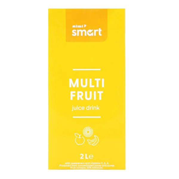 Įvairių vaisių sulčių gėrimas RIMI SMART, 2 l