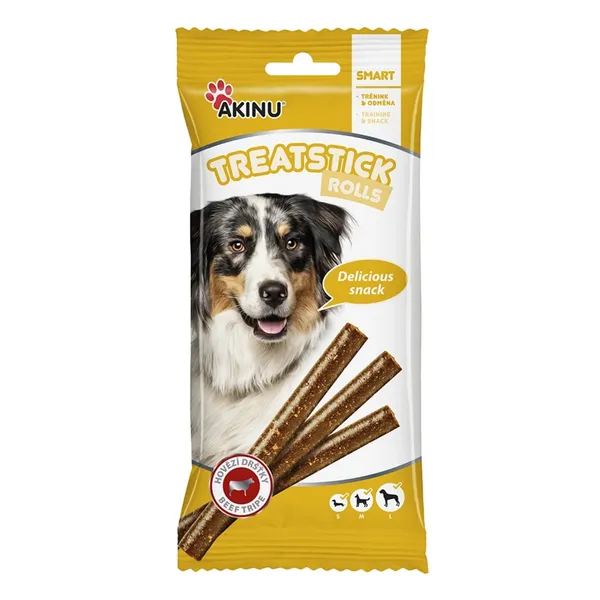 Jautienos lazdelės AKINU TREATSTICK šunims, 12 vnt.