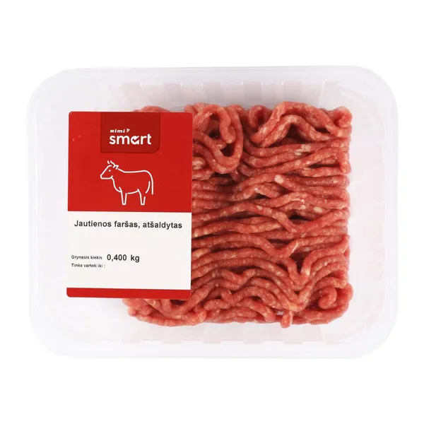 Jautienos faršas RIMI SMART, atšaldytas, 400 g