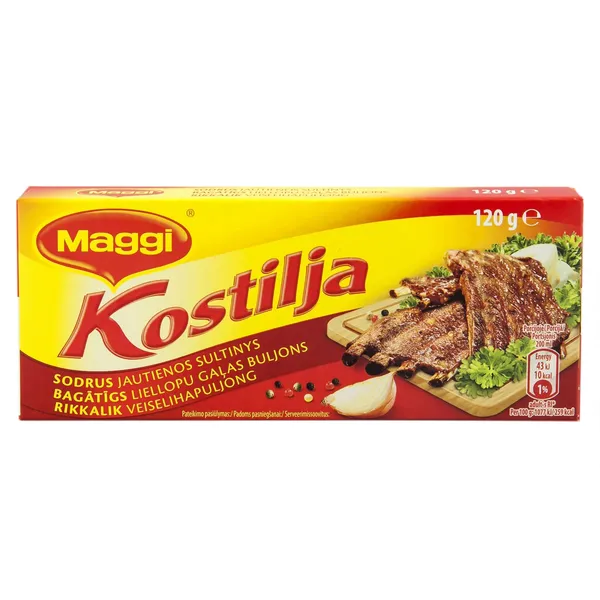 Jautienos sultinys MAGGI Kostilja, sodrus, 120 g