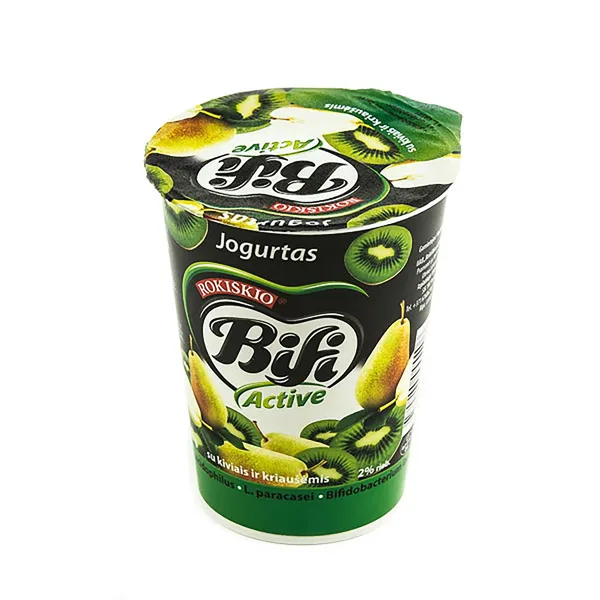 Jogurtas BIFI ACTIVE, su kivi ir kriaušėmis, 2%, 360 g
