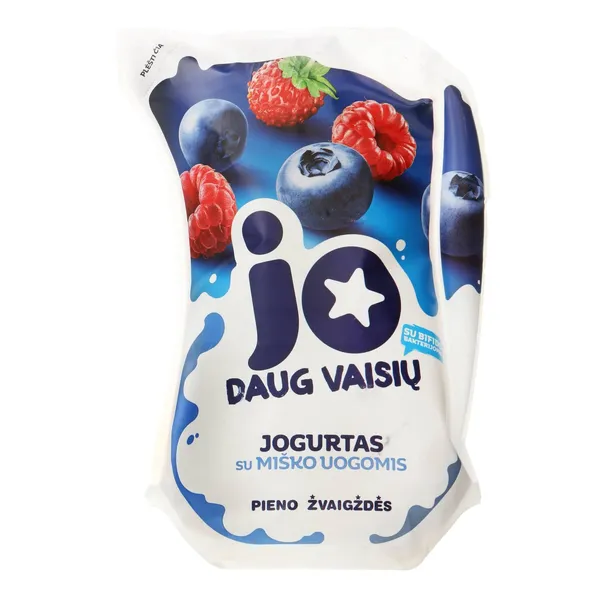 Jogurtas su miško uogomis JO, 2,5 % rieb., 900 g