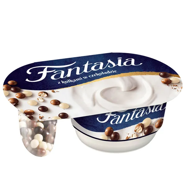 Kreminis jogurtas su šokoladiniais burbuliukais FANTASIA, 8,3% rieb., 100 g