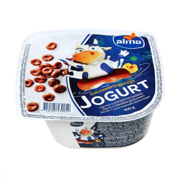 Jogurts Alma ar šokolādes gredzeniem 150g