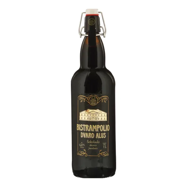 Juodasis šokolado skonio BISTRAMPOLIO DVARO alus, 6 %, 1 l
