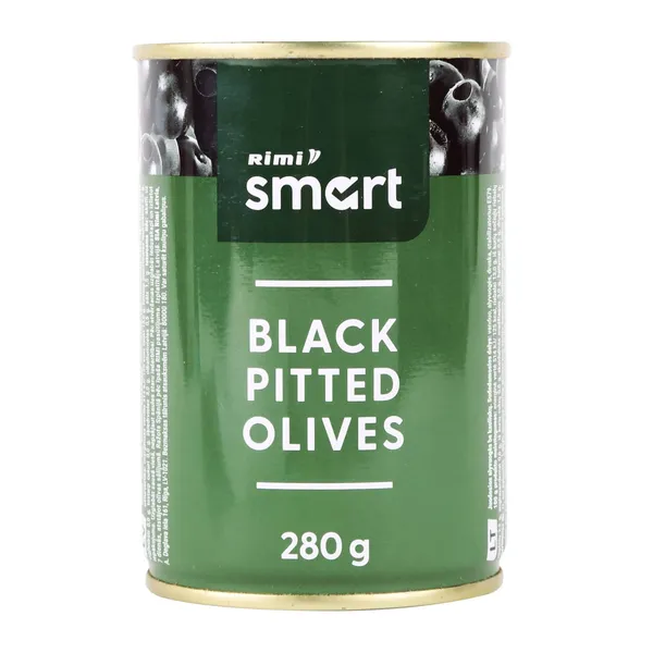 Juodosios alyvuogės RIMI SMART be kauliukų, 280 g / 110 g