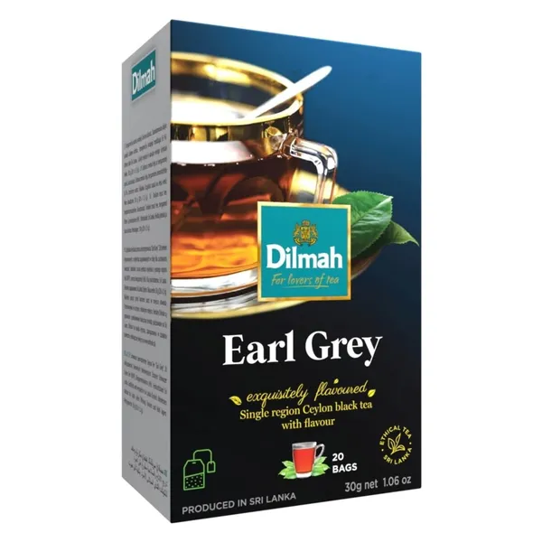 Juodoji arbata su bergamote DILMAH EARL GREY, 20 pak.