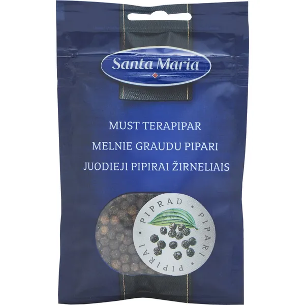 Juodieji pipirai SANTA MARIA (žirneliai), 22 g