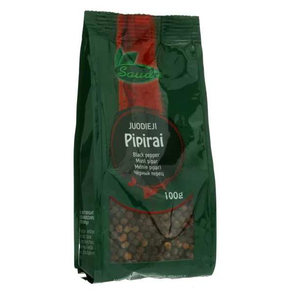 Juodieji pipirai SAUDA, 100 g