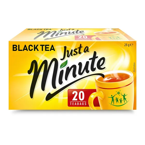 Melnā tēja Just a Minute 20x1,4g