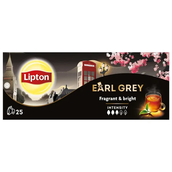 Melnā tēja Lipton earl grey  38g