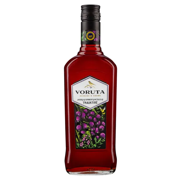 Juodųjų serbentų ir žolelių skonio trauktinė VORUTA, 30 %, 0,5 l