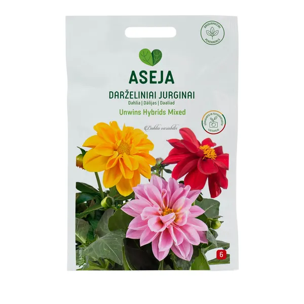 Jurginų sėklos ASEJA UNWINS HYBRIDS MIXED, 0,5 g, 40-0045 (C)