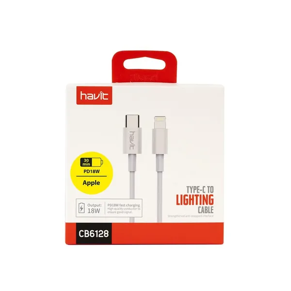 Kabelis Havit C-L 30w 1m Dot 6335