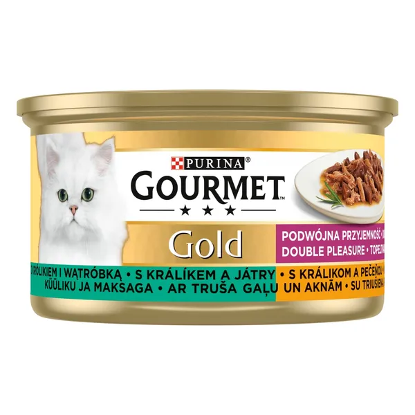 Kačių ėdalas su triušiena GOURMET GOLD, vienetų,85g