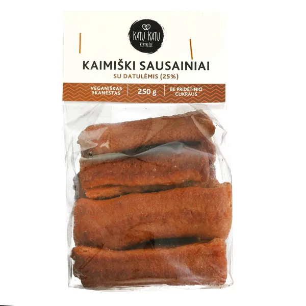 KAIMIŠKI sausainiai su datulėmis KATU KATU, 250 g