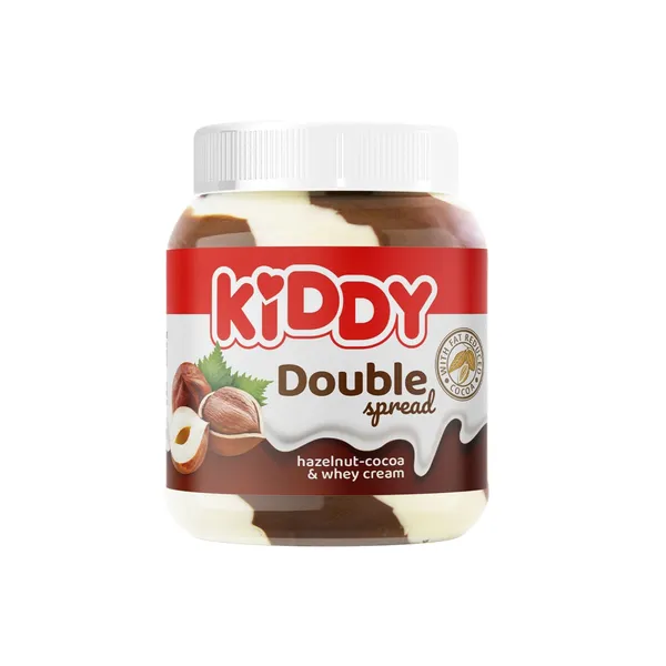 Kremas KIDDY Duo, kakavinis, lazdyno riešutų, 350 g.