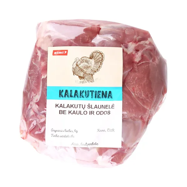 Tītara šķiņķis Rimi atkaulots bez ādas fas.kg