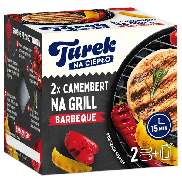 Kamambero sūris kepimui TUREK su BBQ paprika, 46 % rieb., 205 g