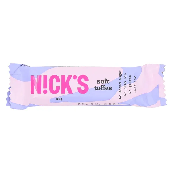 Karamelinis batonėlis NICKS su saldikliais, 28 g