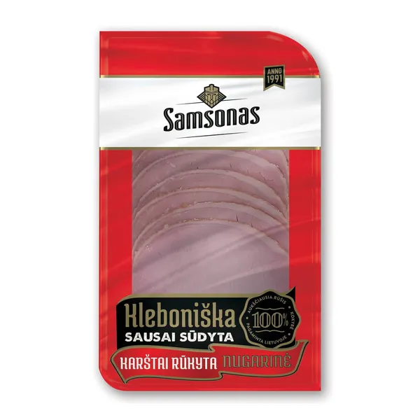 Karštai rūkyta KLEBONIŠKA nugarinė, a.r., 100 g
