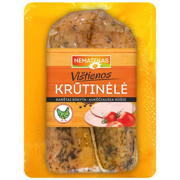 Karštai rūkyta vištienos krūtinėlė, a. r., 1 kg