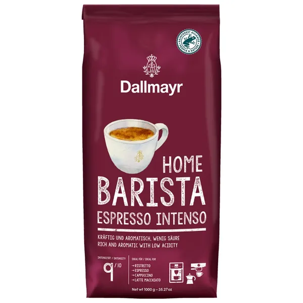 Kavos pupelės DALLMAYR HOME BARISTA ESPRESSO INTENSO, 1 kg