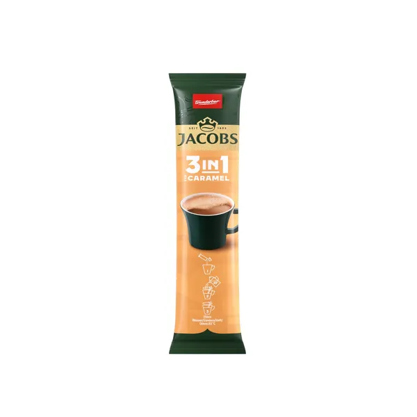 Kavos gėrimas JACOBS CARAMEL 3 in 1, 11,2 g