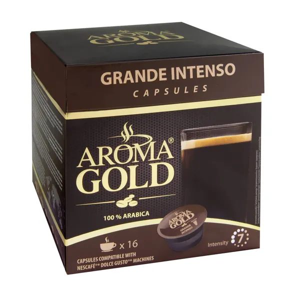 Kaf. kaps. Aroma Gold Grande Intenso 16x8g