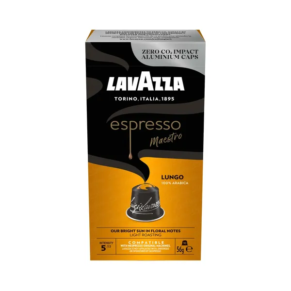 Kavos kapsulės LAVAZZA QUALITA LUNGO, 10 vnt., 56 g