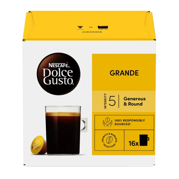 Kavos kapsulės NESCAFE DOLCE GUSTO GRANDE, 136 g