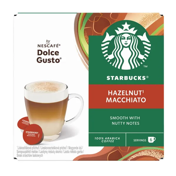 Kavos kapsulės STARBUCKS BY DOLCE GUSTO, zlazdynų riešutų skonio, 123 g