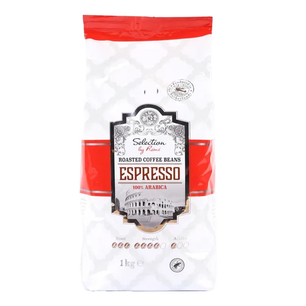 Skrudintos kavos pupelės SELECTION BY RIMI ESPRESSO, 1 kg