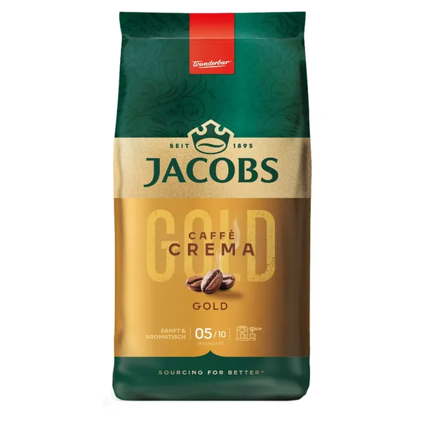Kavos pupelės JACOBS CREMA, 1 kg