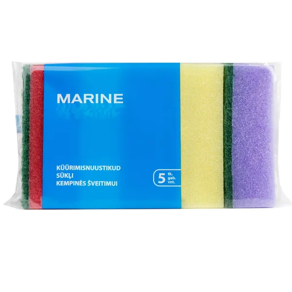 Kempinės-šveist. MARINE 5 vnt vidutiniai 2,6x9,5x6,3cm