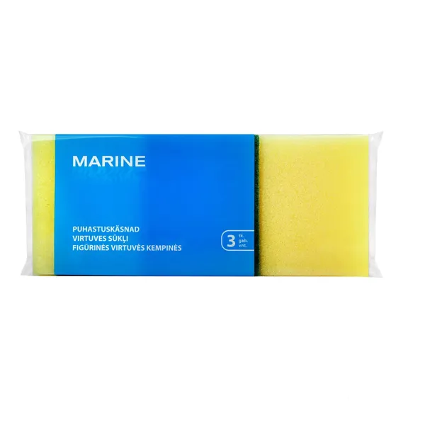 Kempinės-šveistukai MARINE 3 vnt 7x8,5x4,5cm