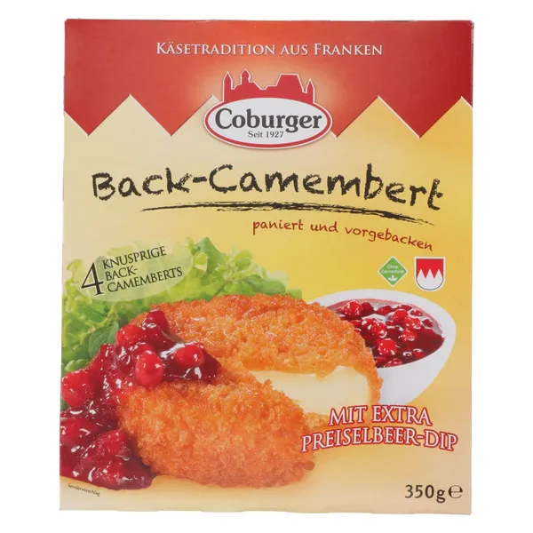 Kepamas sūris CAMEMBERT COBURGER su spanguolių padažu, 350 g