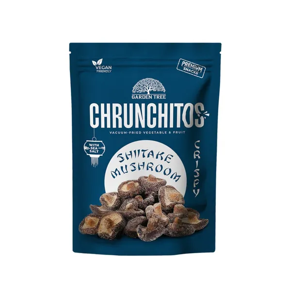 Kepinti grybai Shiitake vakuume CHRUNCHITOS, 60 g