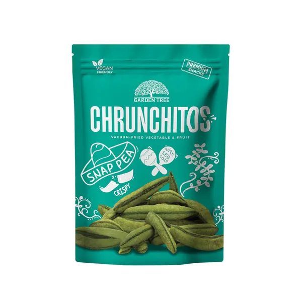 Kepintos žirnių ankštys vakuume CHRUNCHITOS, 45 g