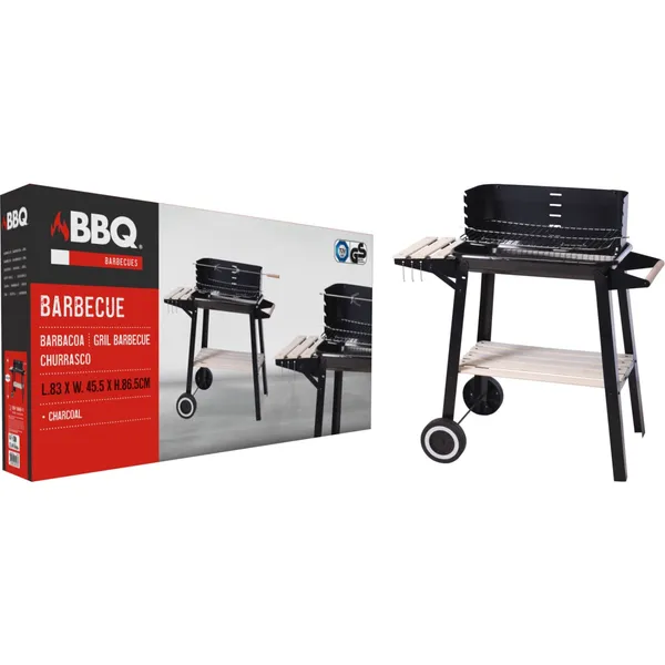 Kepsninė su ratukais BBQ, 540 x 340 x 65 cm, GR26