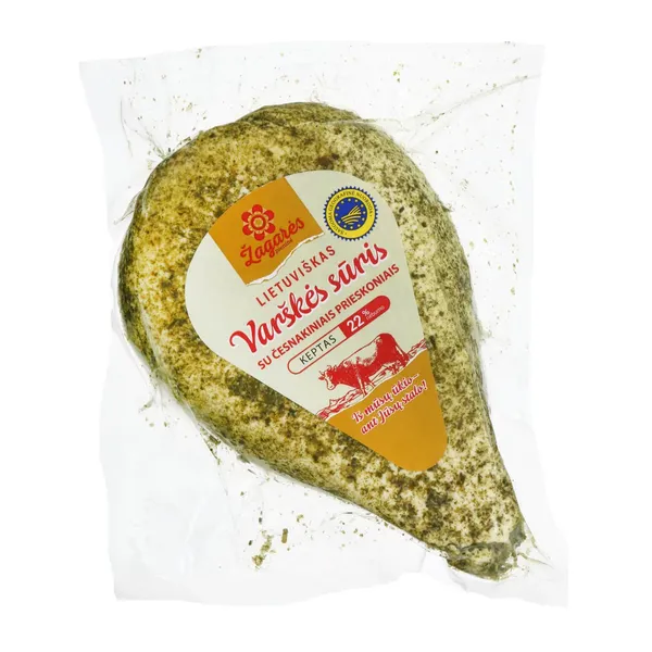 Keptas ŽAGARĖS varškės sūris su česnakiniais prieskoniais, 22 % rieb., 1 kg