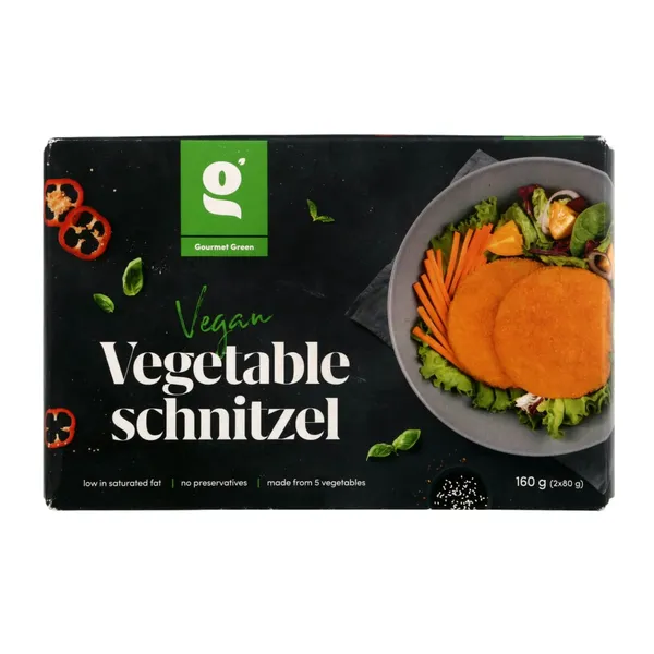 Kepti daržovių šniceliai GOURMET GREEN, 6x160g (2x80g)