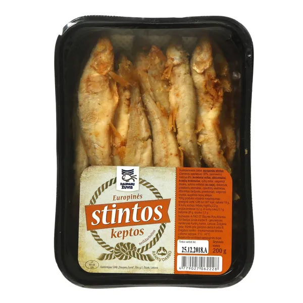 Keptos neišdarinėtos stintos DAUPARŲ ŽUVIS, 200 g