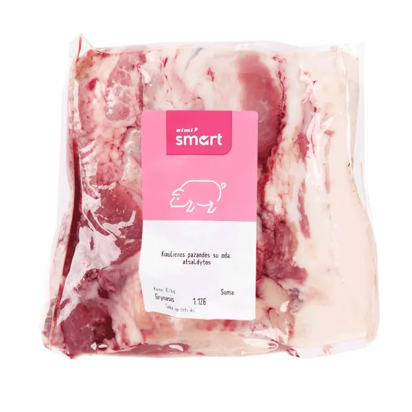 Cūku vaigi ar ādu Rimi Smart fas. kg