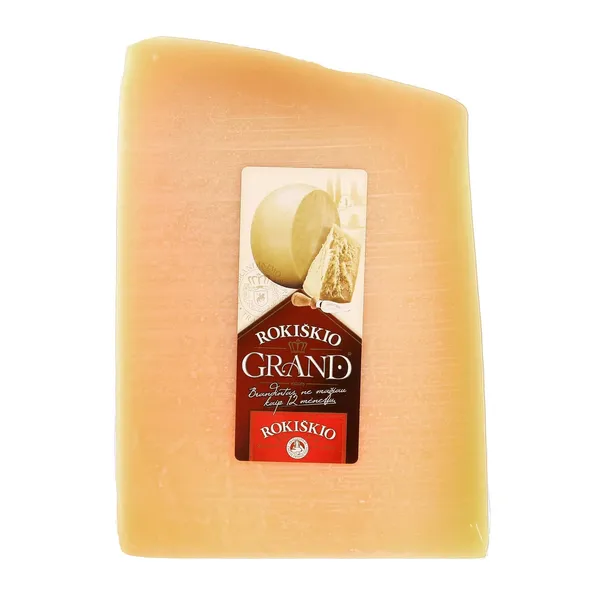 Kietasis sūris ROKIŠKIO GRAND, 37 % rieb. s. m., 1 kg