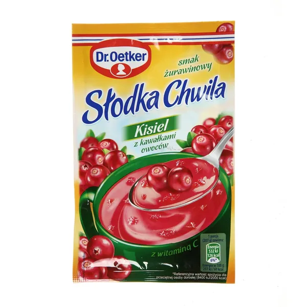 Greito paruošimo kisielius DR. OETKER, su spanguolėmis, 32,5 g