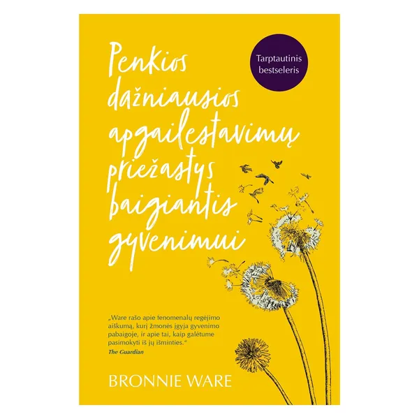 Knyga Bronnie Ware PENKIOS DAŽNIAUSIOS APGAILESTAVIMŲ PRIEŽASTYS BAIGIANTIS GYVENIMUI