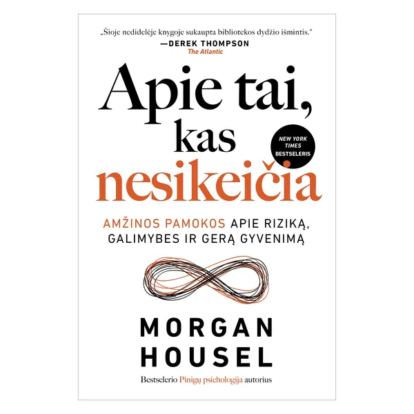 Knyga Morgan Housel APIE TAI, KAS NESIKEIČIA