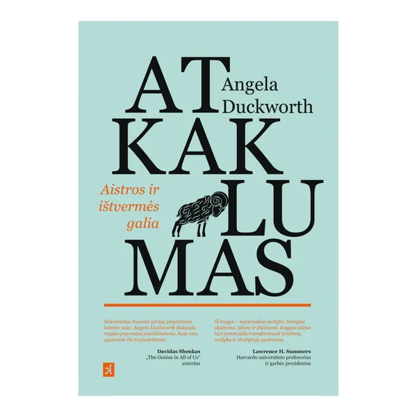 Knyga Angela Duckworth ATKAKLUMAS