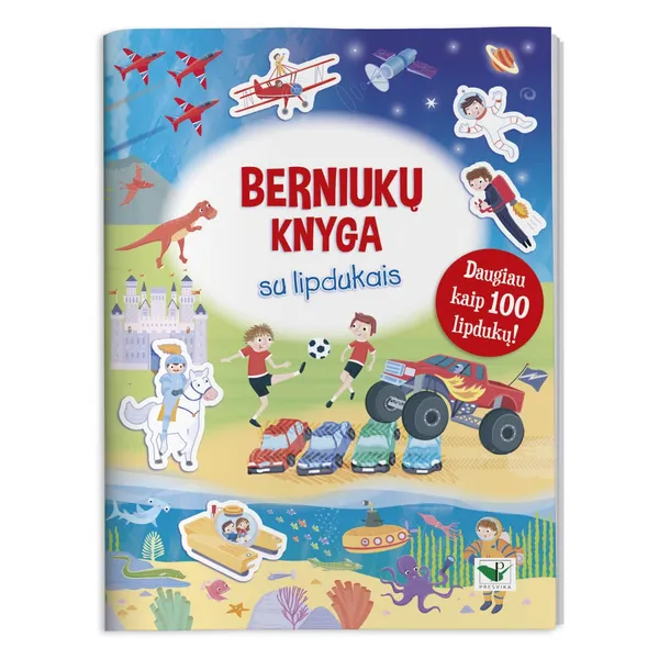 Knyga. Berniukų Knyga Su Lipdukais